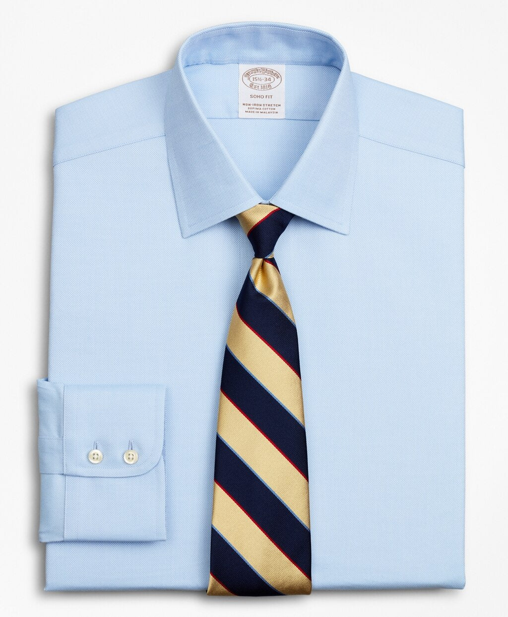 Stretch Soho Extra-Slim-Fit Dress Shirt, Non-Iron Royal Oxford Ainsley Collar