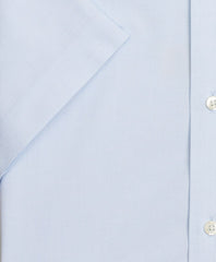 Stretch Regent Fitted Dress Shirt, Non-Iron Poplin End-on-End Short-Sleeve