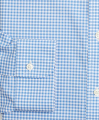Stretch Regent Fitted Dress Shirt, Non-Iron Poplin Ainsley Collar Gingham