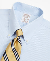 Stretch Soho Extra-Slim-Fit Dress Shirt, Non-Iron Poplin Button-Down Collar Fine Stripe