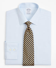 Stretch Regent Fitted Dress Shirt, Non-Iron Twill Ainsley Collar Micro-Check