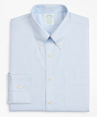 Stretch Milano Slim-Fit Dress Shirt, Non-Iron Twill Button-Down Collar Micro-Check