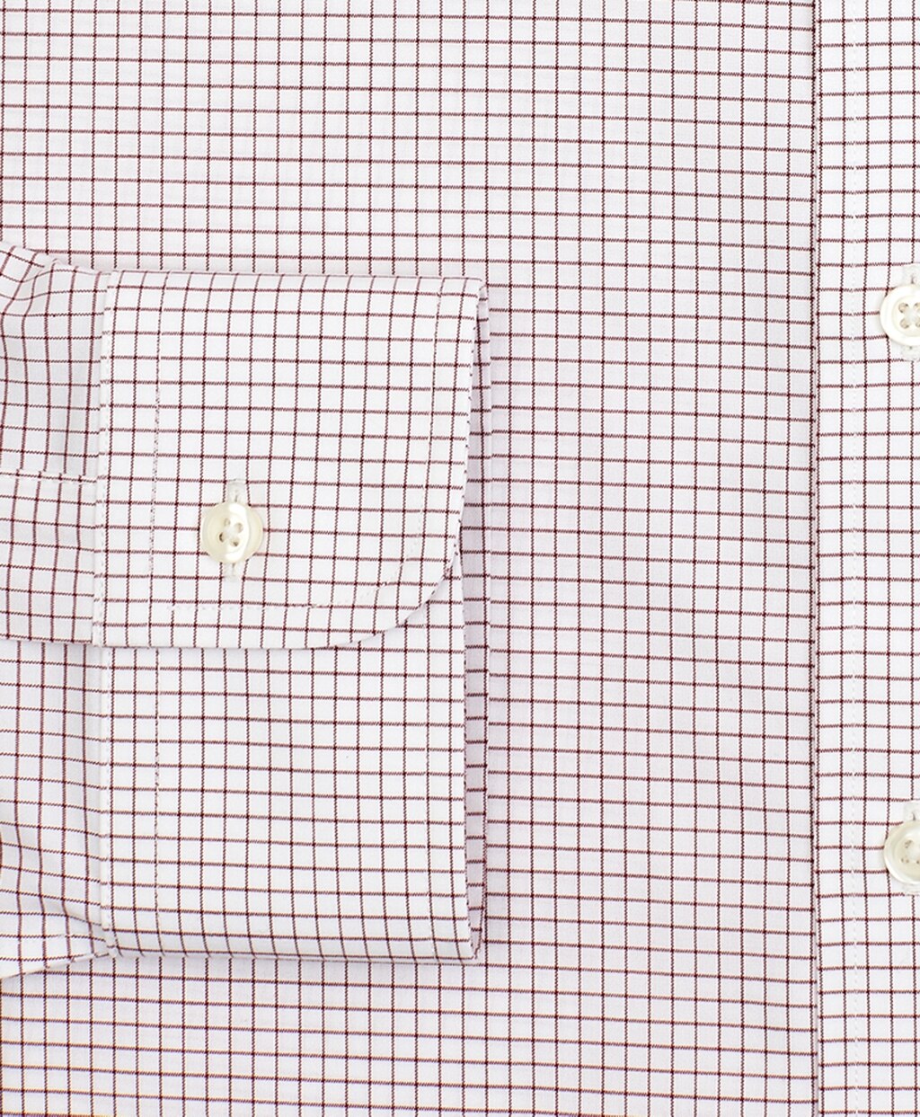 Stretch Milano Slim-Fit Dress Shirt, Non-Iron Poplin Ainsley Collar Small Grid Check