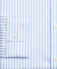 Stretch Madison Classic-Fit Dress Shirt, Non-Iron Twill English Collar Bold Stripe