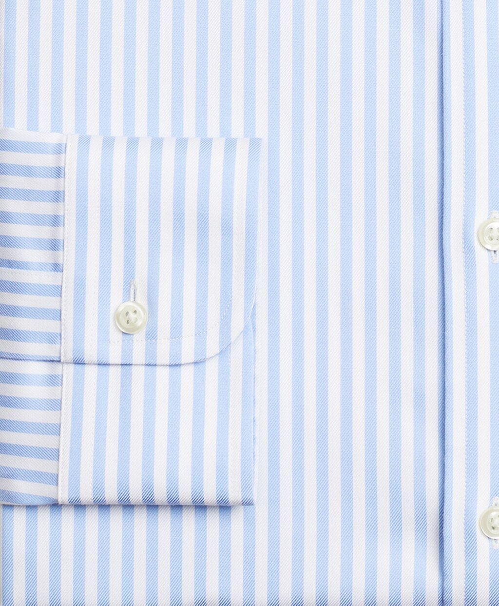 Stretch Regent Fitted Dress Shirt, Non-Iron Twill English Collar Bold Stripe