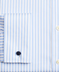 Stretch Soho Extra-Slim-Fit Dress Shirt, Non-Iron Twill Ainsley Collar French Cuff Bold Stripe