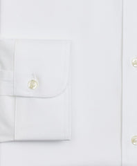 Stretch Milano Slim-Fit Dress Shirt, Non-Iron Poplin English Collar
