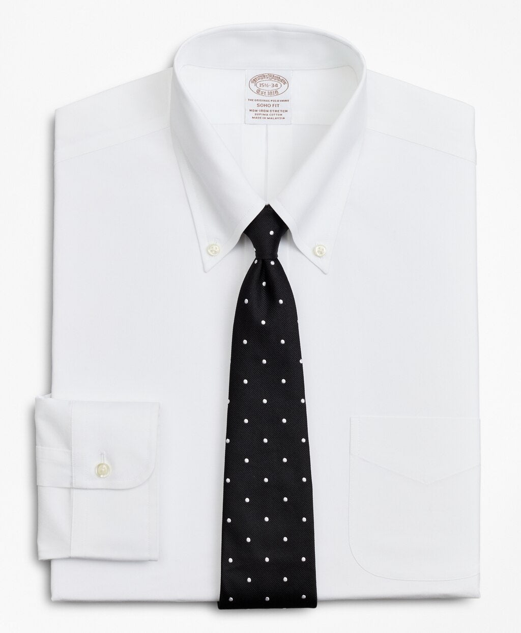 Stretch Soho Extra-Slim-Fit Dress Shirt, Non-Iron Poplin Button-Down Collar