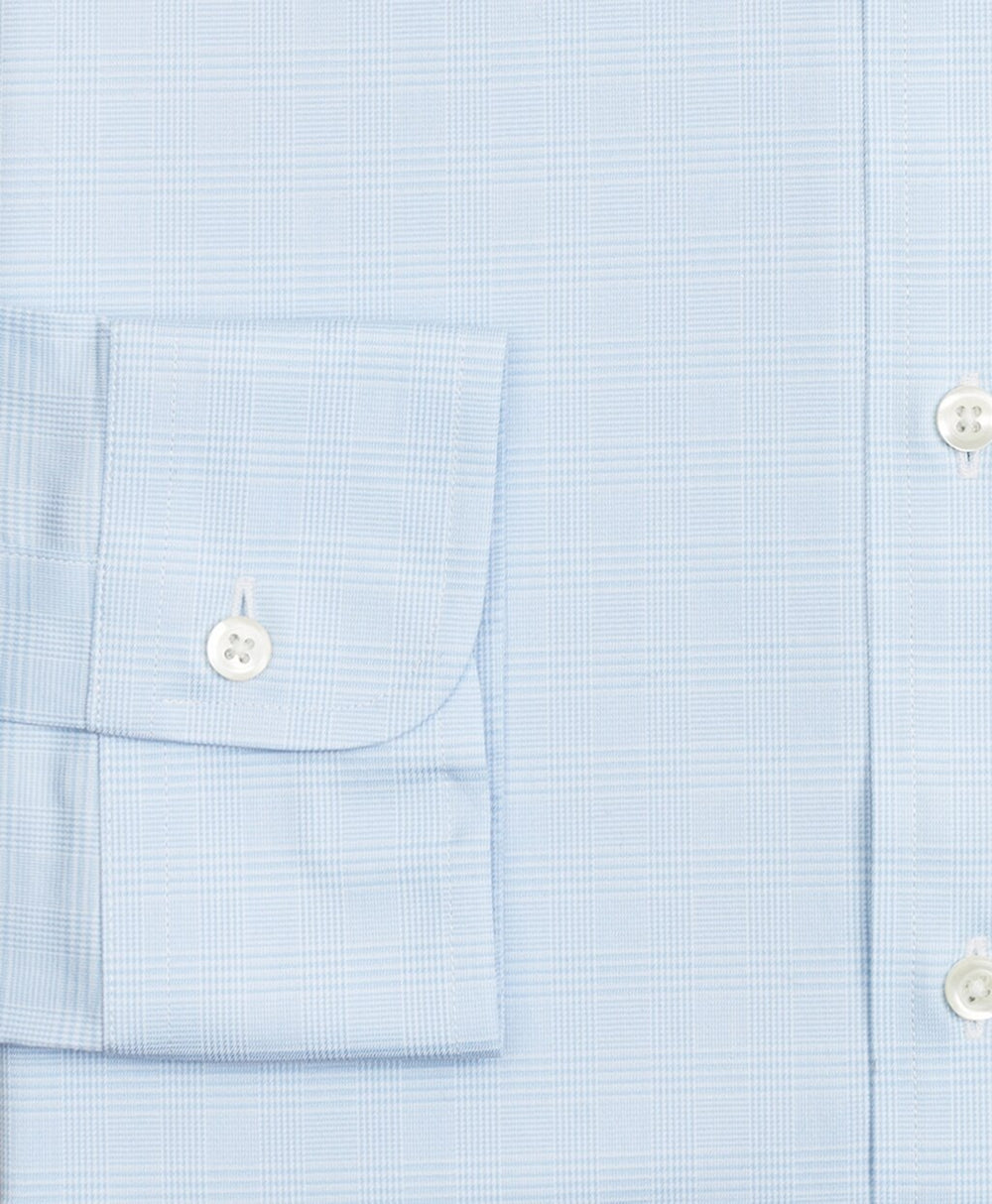 Regent Fitted Dress Shirt, Performance Non-Iron with COOLMAX®, Button-Down Collar Twill Check