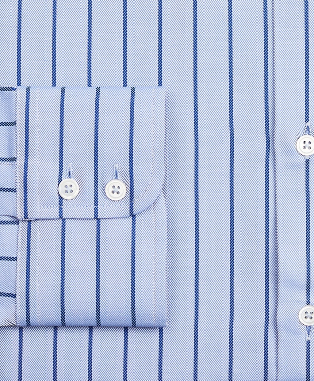 Luxury Collection Milano Slim-Fit Dress Shirt, Franklin Spread Collar Herringbone Stripe