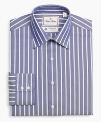 Luxury Collection Madison Classic-Fit Dress Shirt, Franklin Spread Collar Herringbone Wide Stripe