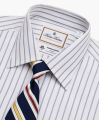 Luxury Collection Milano Slim-Fit Dress Shirt, Franklin Spread Collar Micro-Outline Stripe