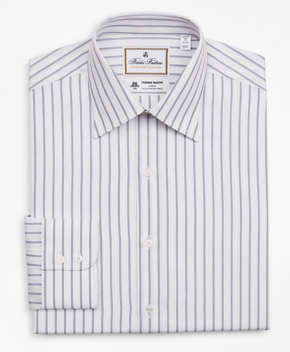 Luxury Collection Soho Extra-Slim-Fit Dress Shirt, Franklin Spread Collar Micro-Outline Stripe