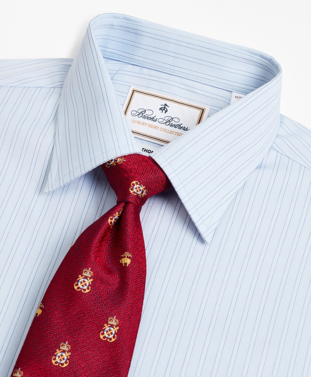 Luxury Collection Soho Extra-Slim-Fit Dress Shirt, Franklin Spread Collar Textured Stripe