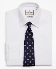 Luxury Collection Regent Fitted Dress Shirt, Franklin Spread Collar Herringbone