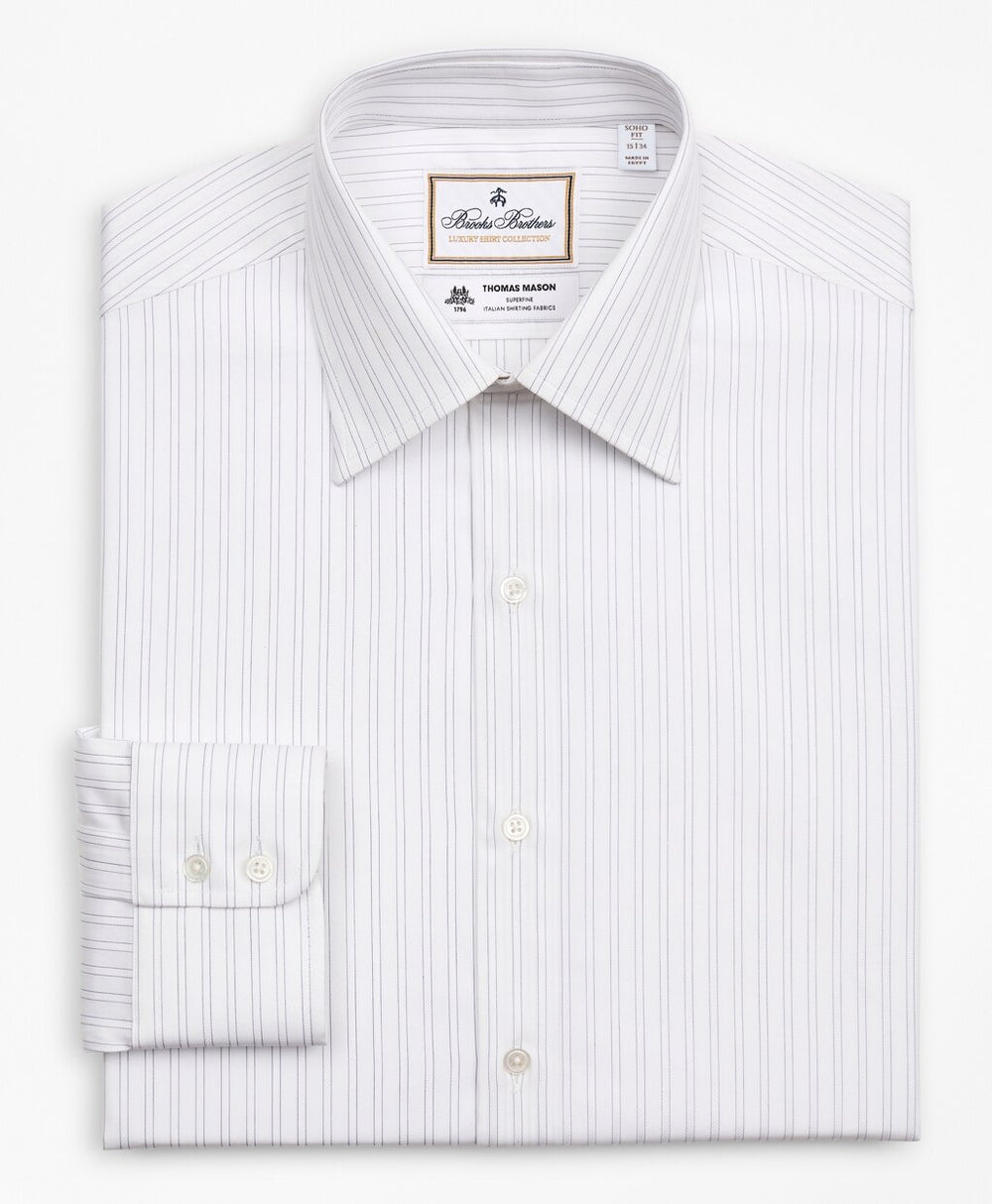 Luxury Collection Soho Extra-Slim-Fit Dress Shirt, Franklin Spread Collar Stripe