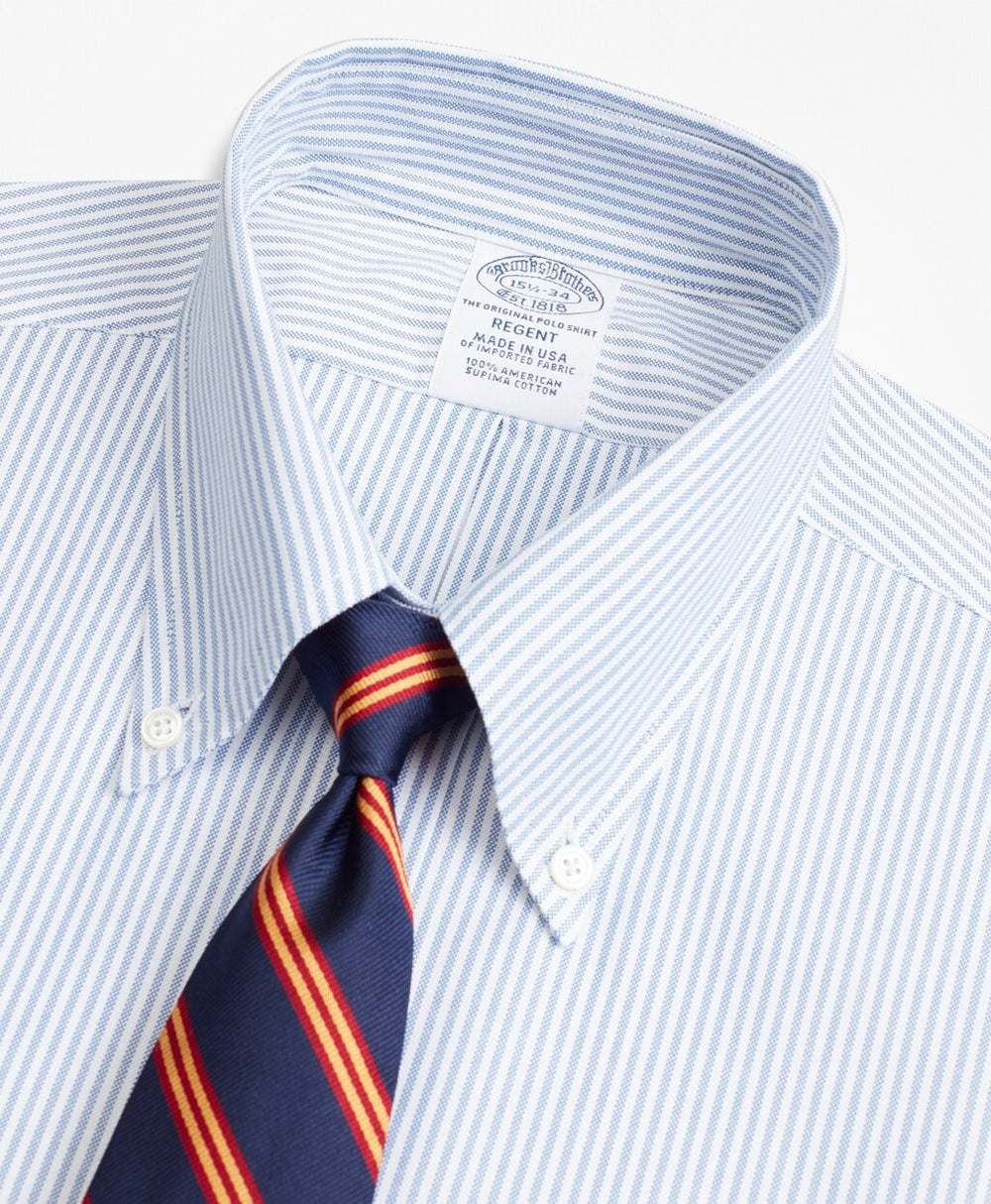 Original Polo® Button-Down Oxford Regent Fitted Dress Shirt, Bengal Stripe