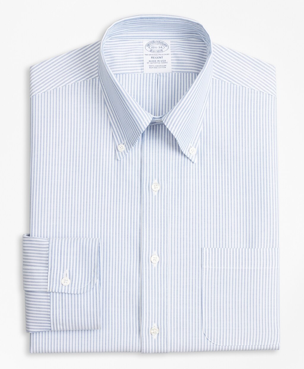 Original Polo® Button-Down Oxford Regent Fitted Dress Shirt, Bengal Stripe