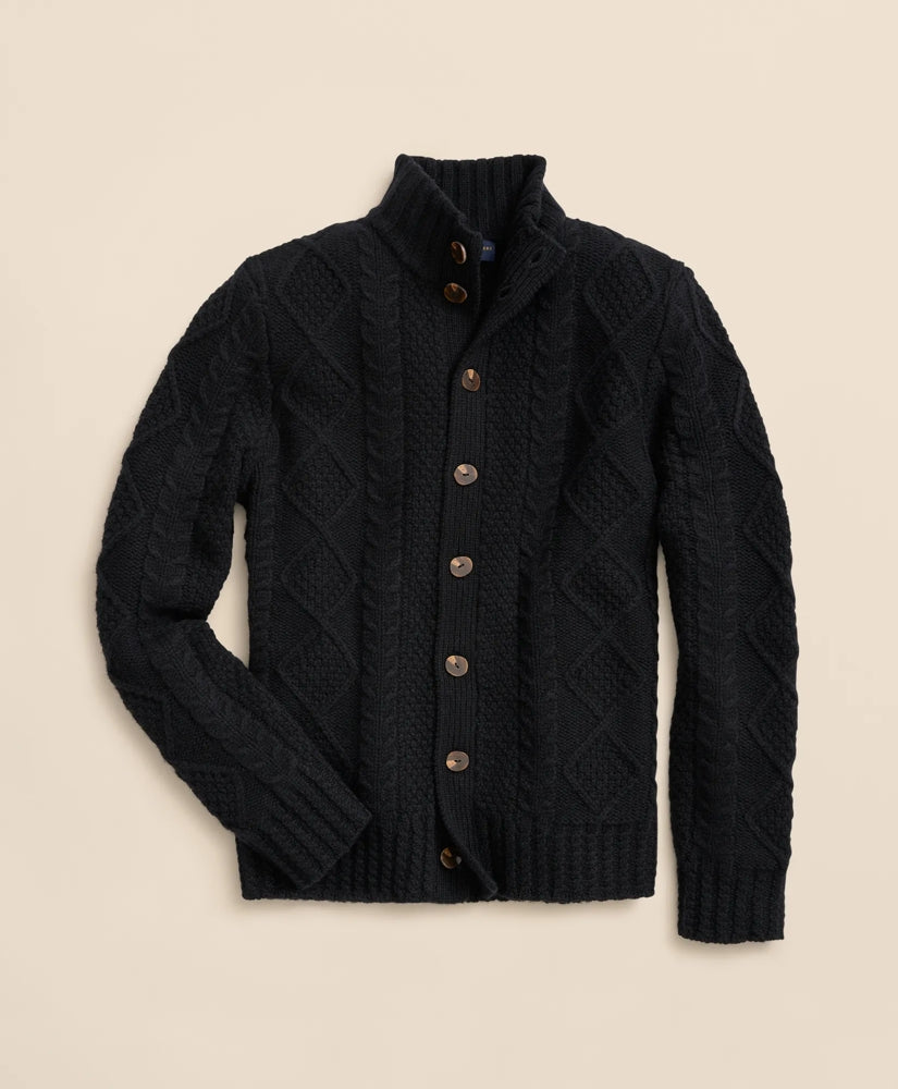 Merino Aran Cable Cardigan