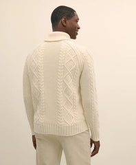 Merino Wool Archive Aran Turtleneck Sweater