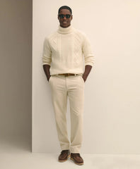 Merino Wool Archive Aran Turtleneck Sweater