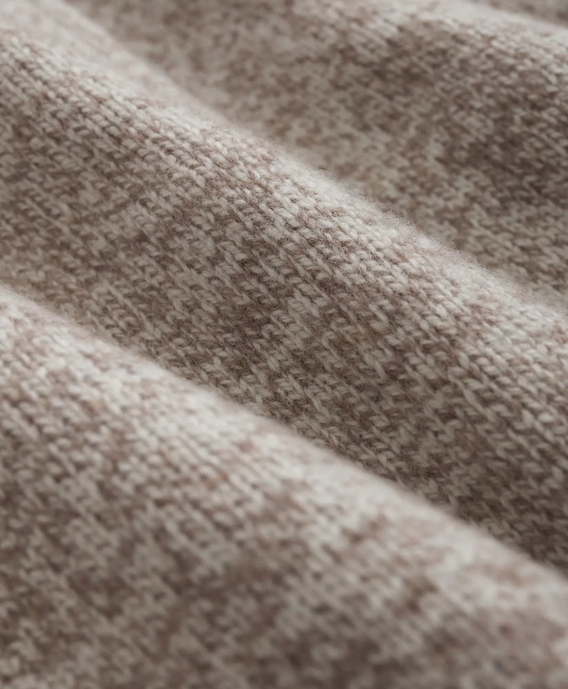 Merino Wool Fair Isle Zip Cardigan