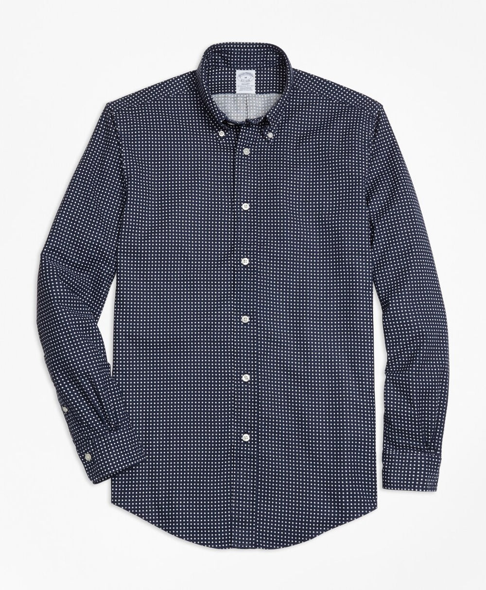 Milano Fit Printed Flower Sport Shirt