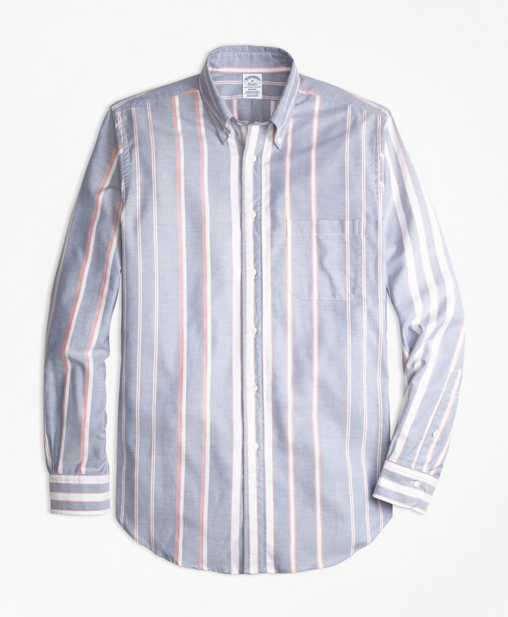 Regent Fit Oxford Bold Stripe Sport Shirt