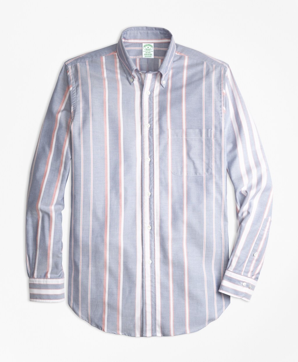 Milano Fit Oxford Bold Stripe Sport Shirt
