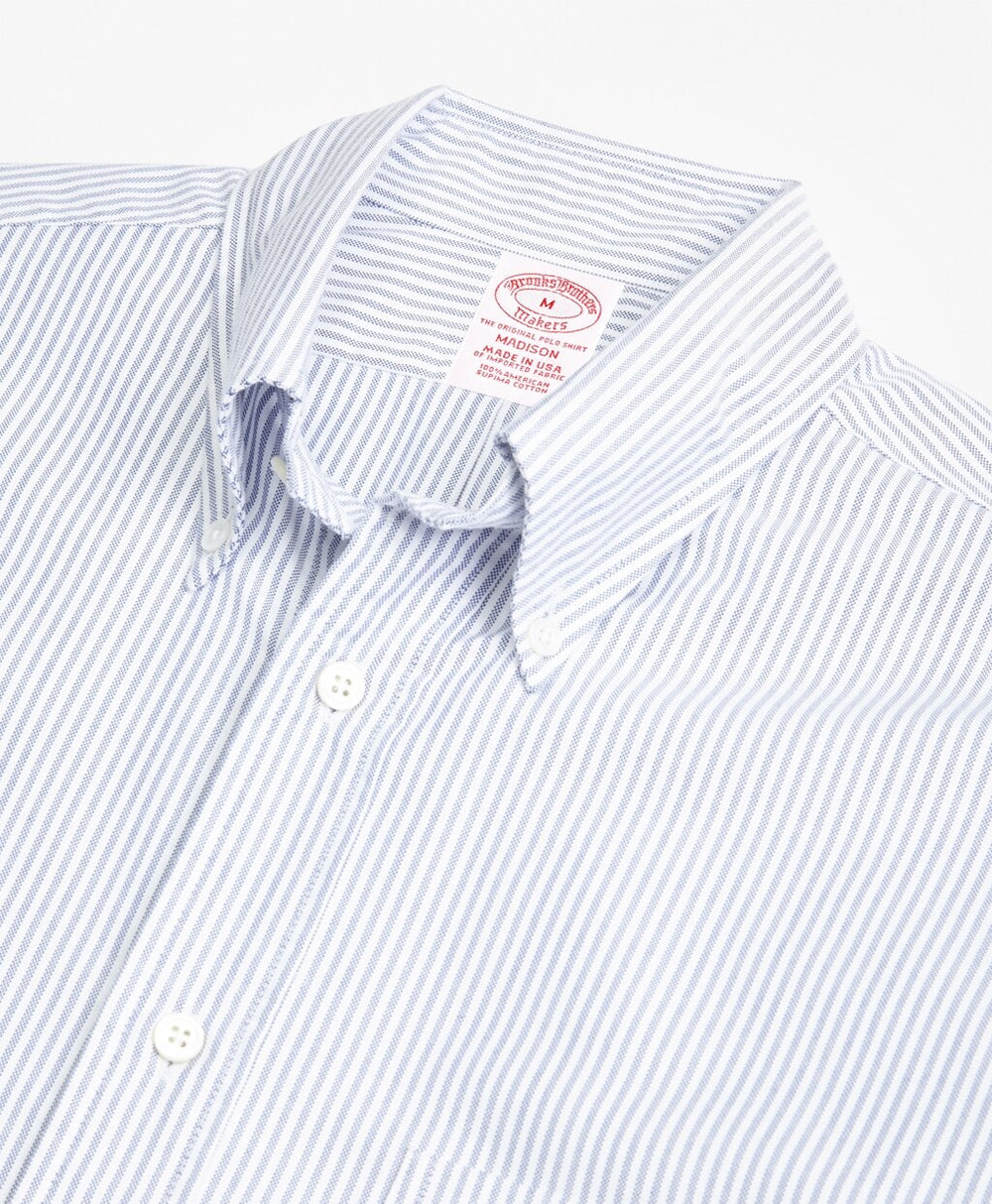 Madison Fit Oxford Bengal Stripe Sport Shirt