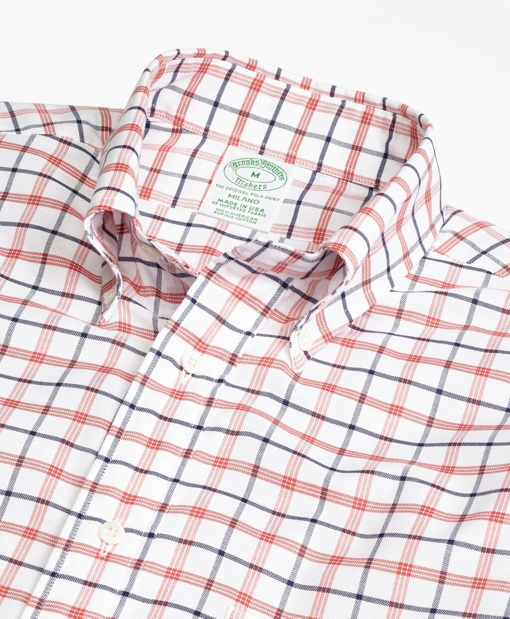 Milano Fit Oxford  Large Check Sport Shirt