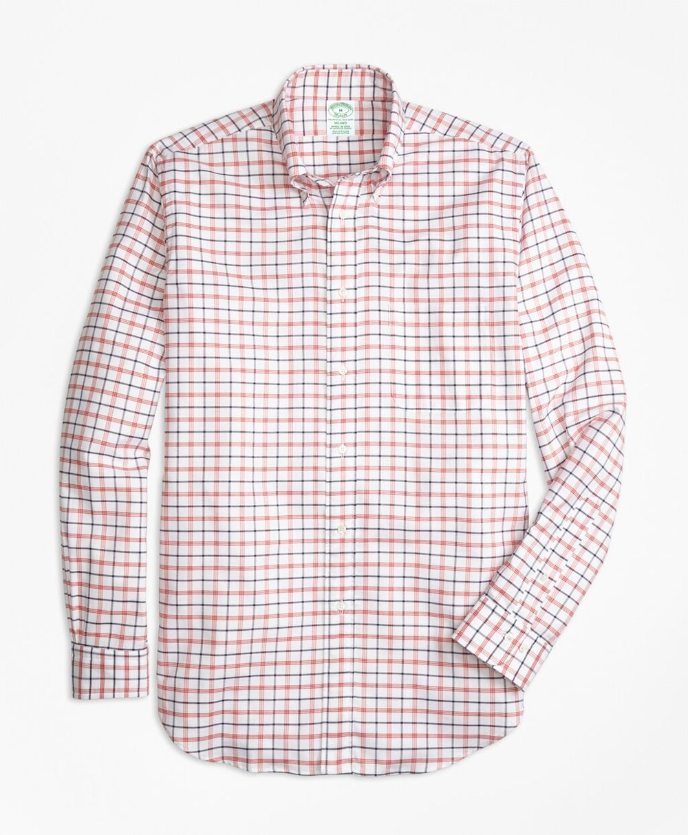 Milano Fit Oxford  Large Check Sport Shirt