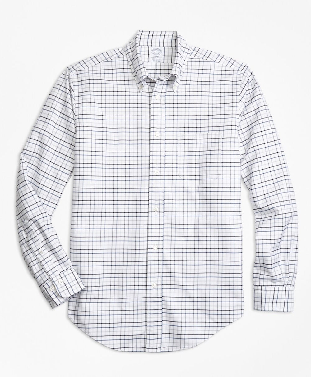 Regent Fit Oxford Multi-Check Sport Shirt