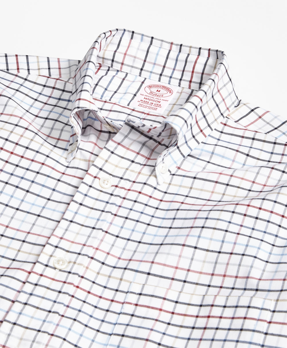 Madison Fit Oxford Multi-Check Sport Shirt