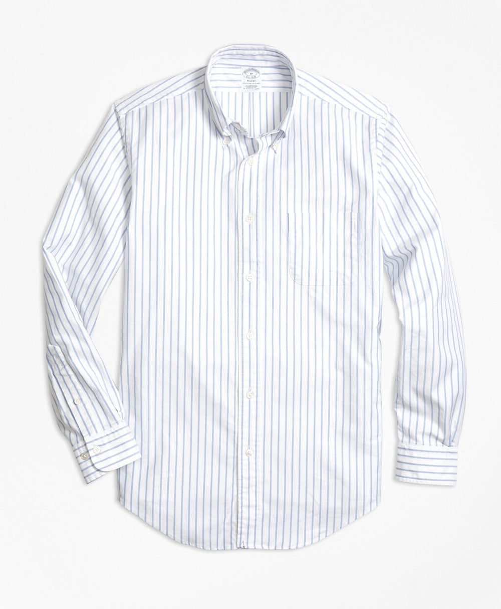 Regent Fit Oxford Small Stripe Sport Shirt