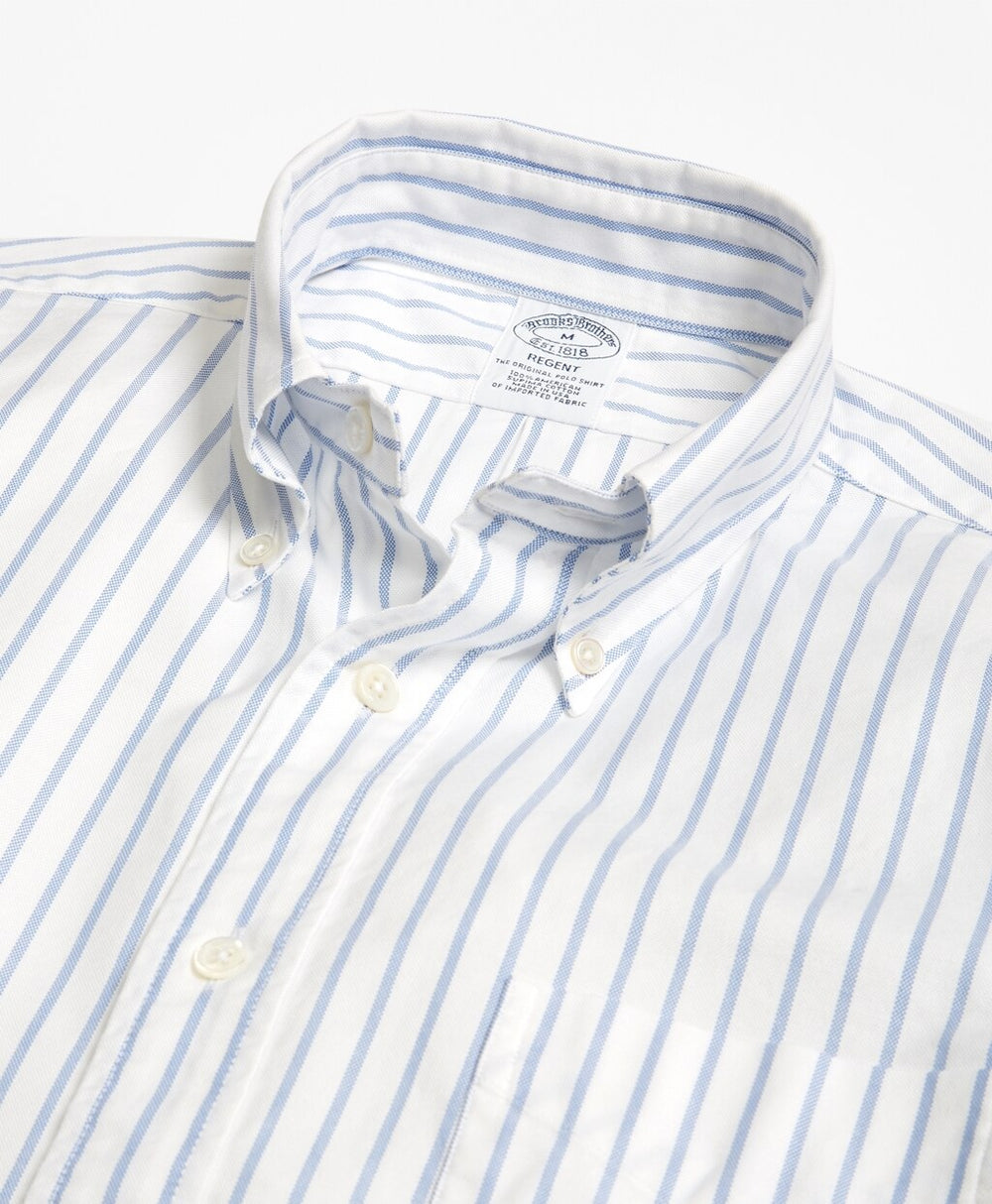 Regent Fit Oxford Small Stripe Sport Shirt