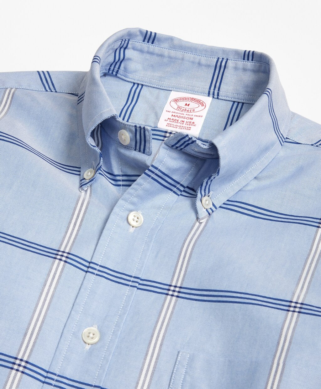 Madison Fit Oxford BB#1 Windowpane Sport Shirt