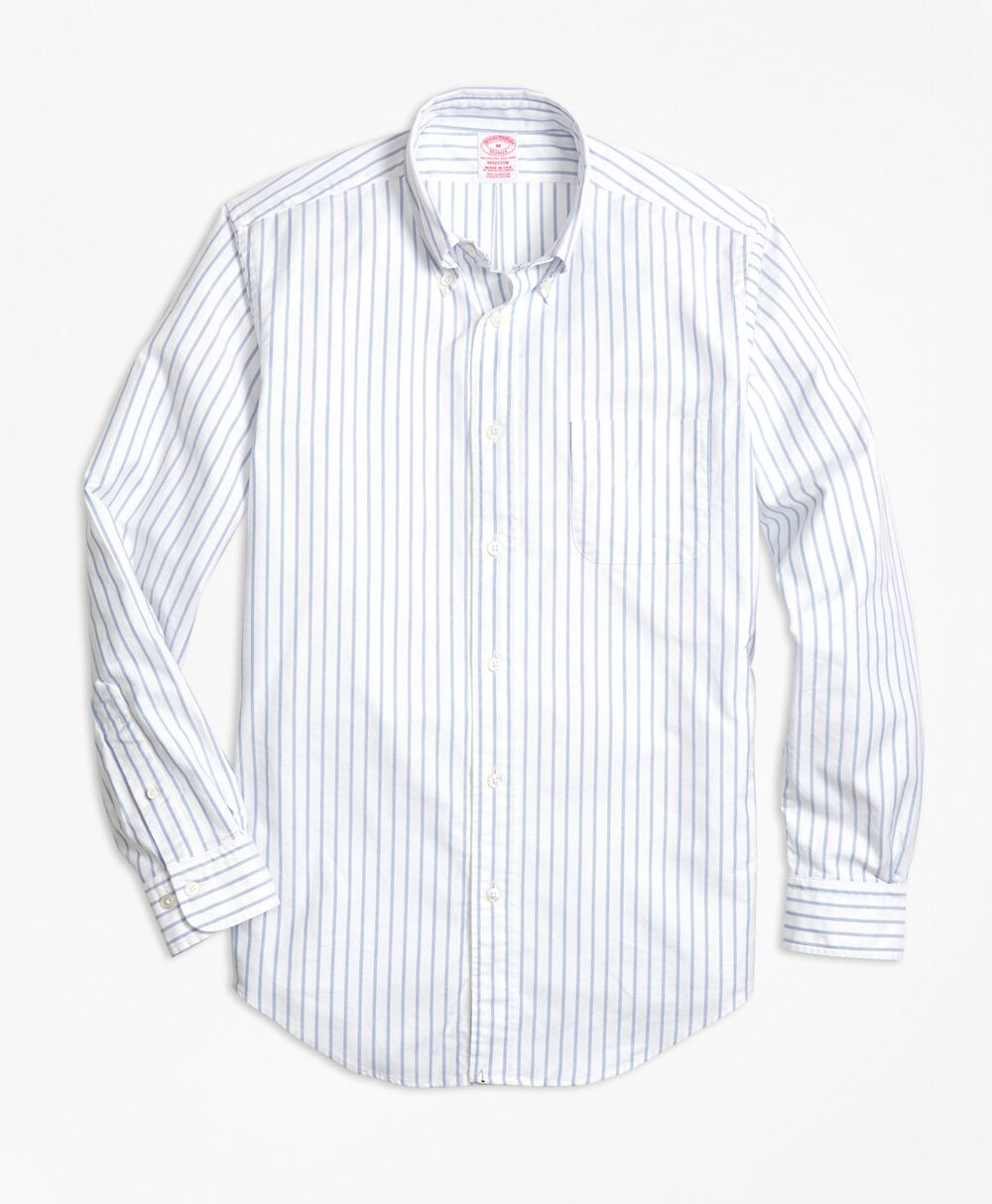 Madison Fit Oxford Small Stripe Sport Shirt