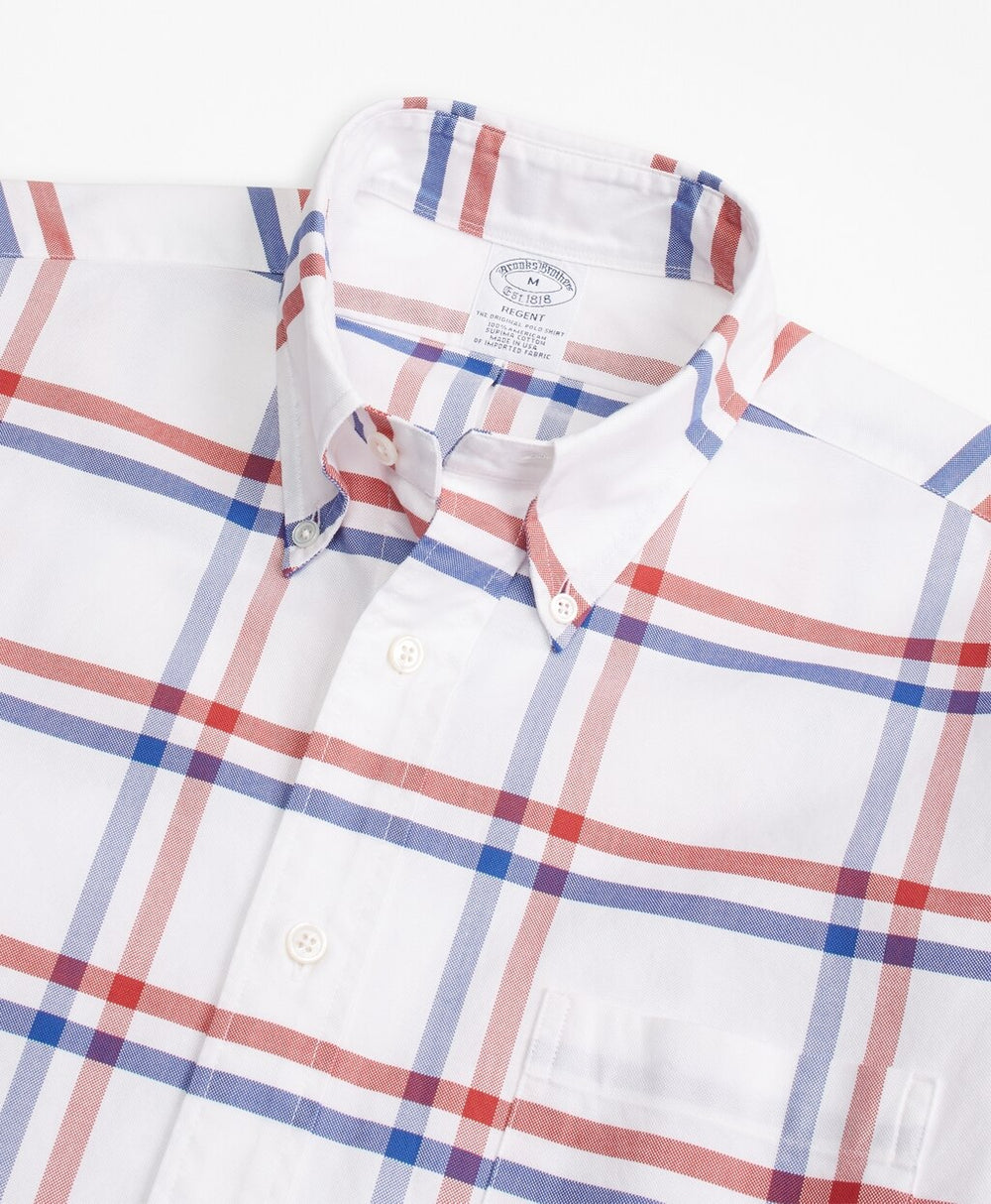 Regent Fit Oxford Windowpane Sport Shirt
