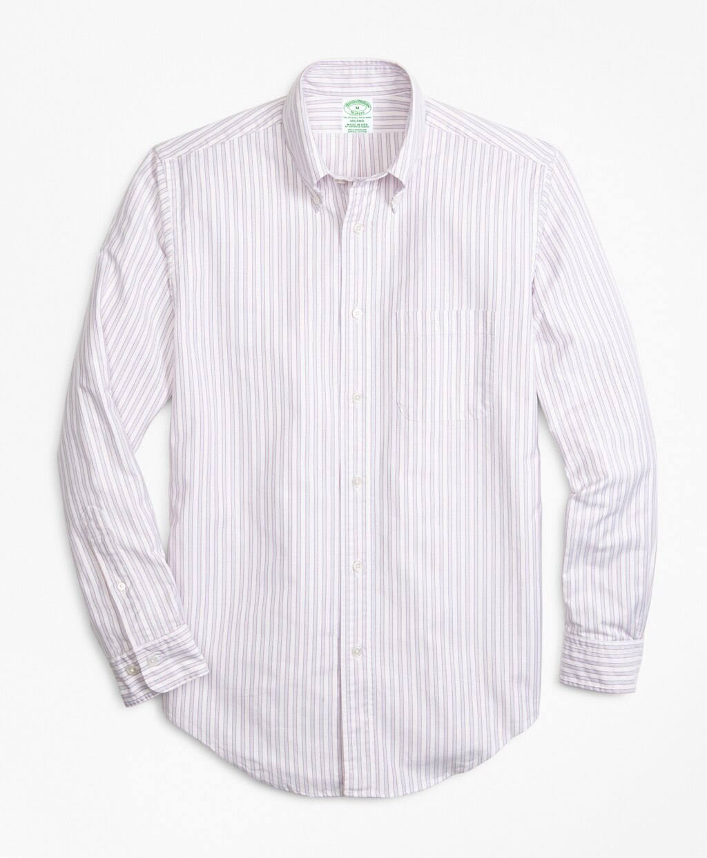 Milano Fit Oxford Outline Stripe Sport Shirt