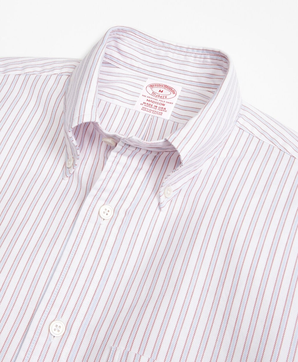 Madison Fit Oxford Outline Stripe Sport Shirt