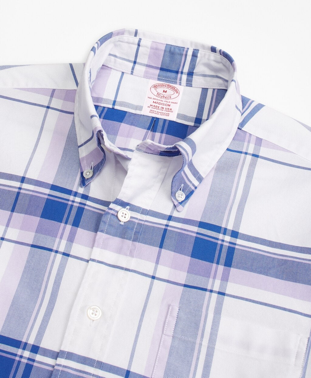 Madison Fit Oxford Plaid Sport Shirt