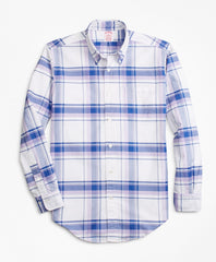 Madison Fit Oxford Plaid Sport Shirt