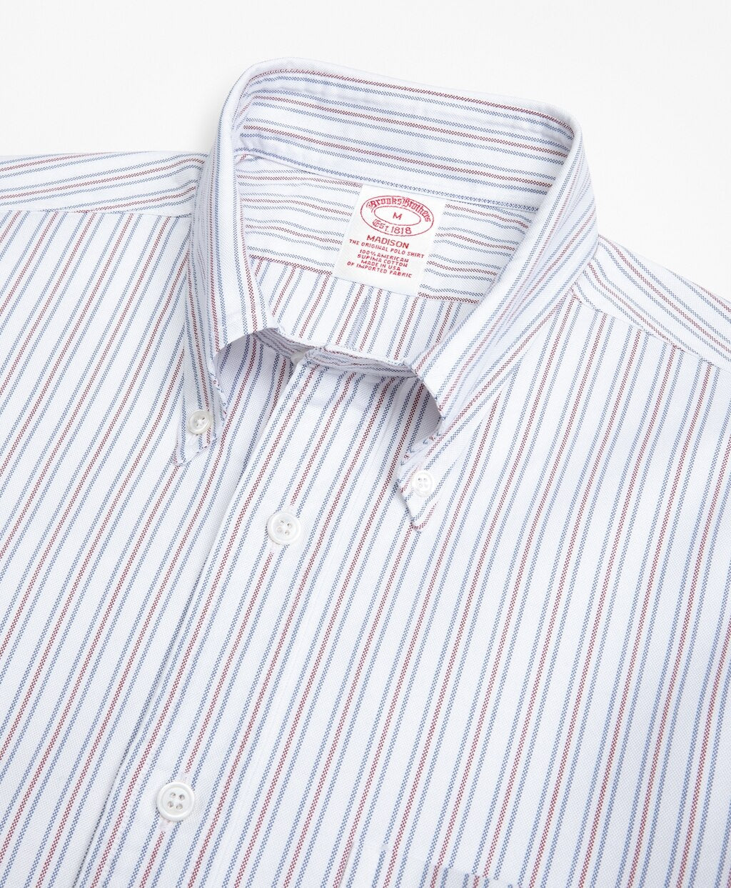 Madison Fit Oxford Double-Stripe Sport Shirt