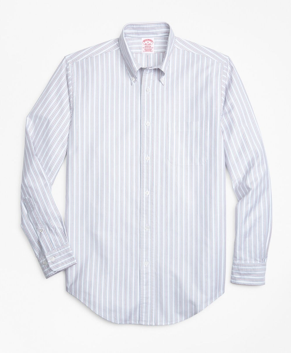 Madison Fit Oxford Double-Stripe Sport Shirt
