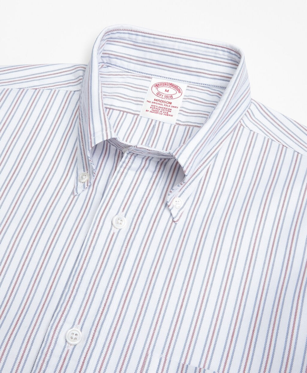 Madison Fit Oxford Double-Stripe Sport Shirt