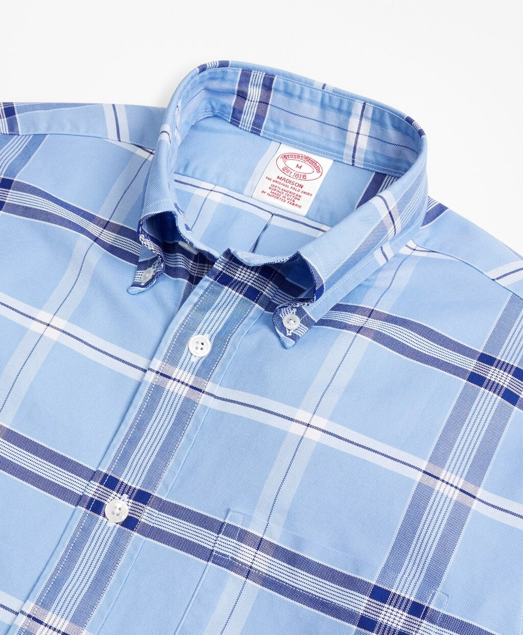 Madison Fit Oxford Windowpane Sport Shirt