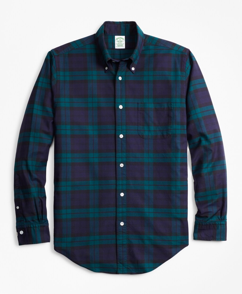 Milano Fit Oxford Black Watch Sport Shirt