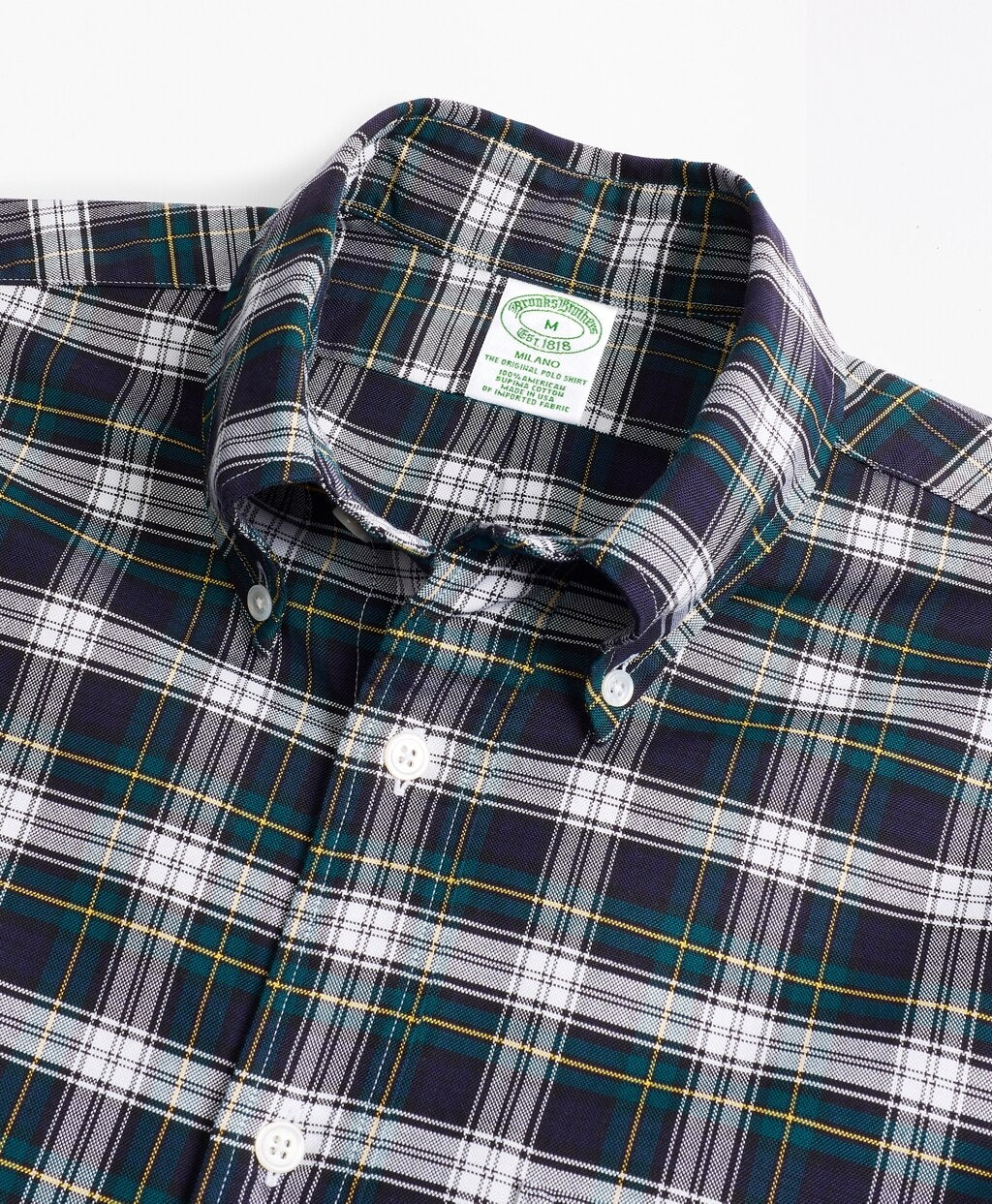 Milano Fit Oxford Tartan Sport Shirt