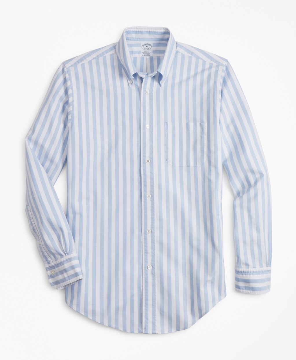 Regent Fit Oxford Wide Stripe Sport Shirt
